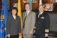 Dr. Yvette Roubideaux, Douglas Nolan, RADM Kevin Meeks